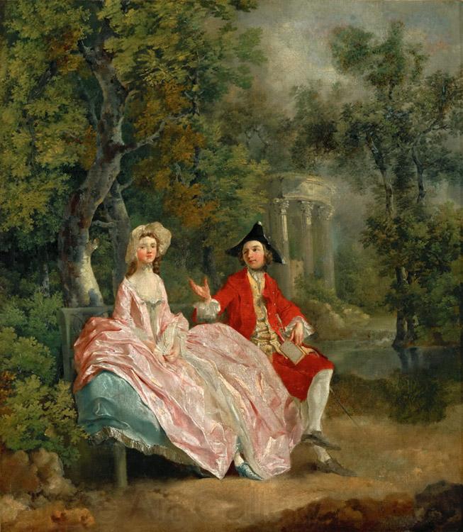Thomas Gainsborough Lady and Gentleman in a Landscape (mk08) Spain oil painting art
